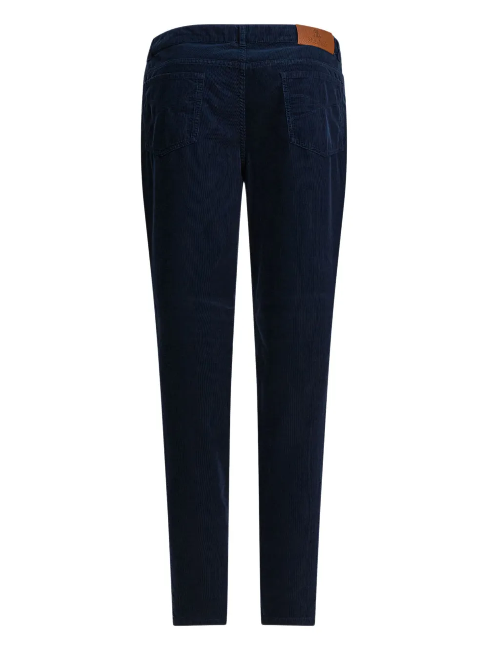 Brunello Cucinelli Ribfluwelen broek - Blauw