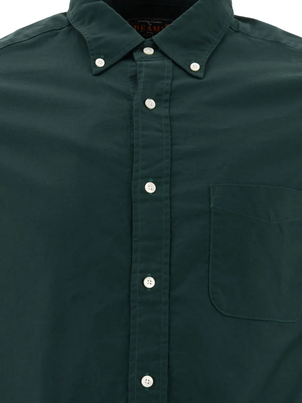 BEAMS PLUS Button-down overhemd met zak Groen