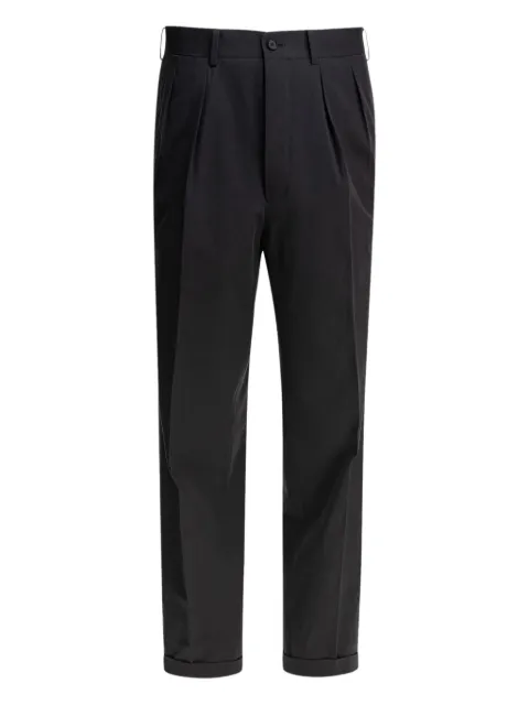 Kaptain Sunshine pleated-front cotton trousers