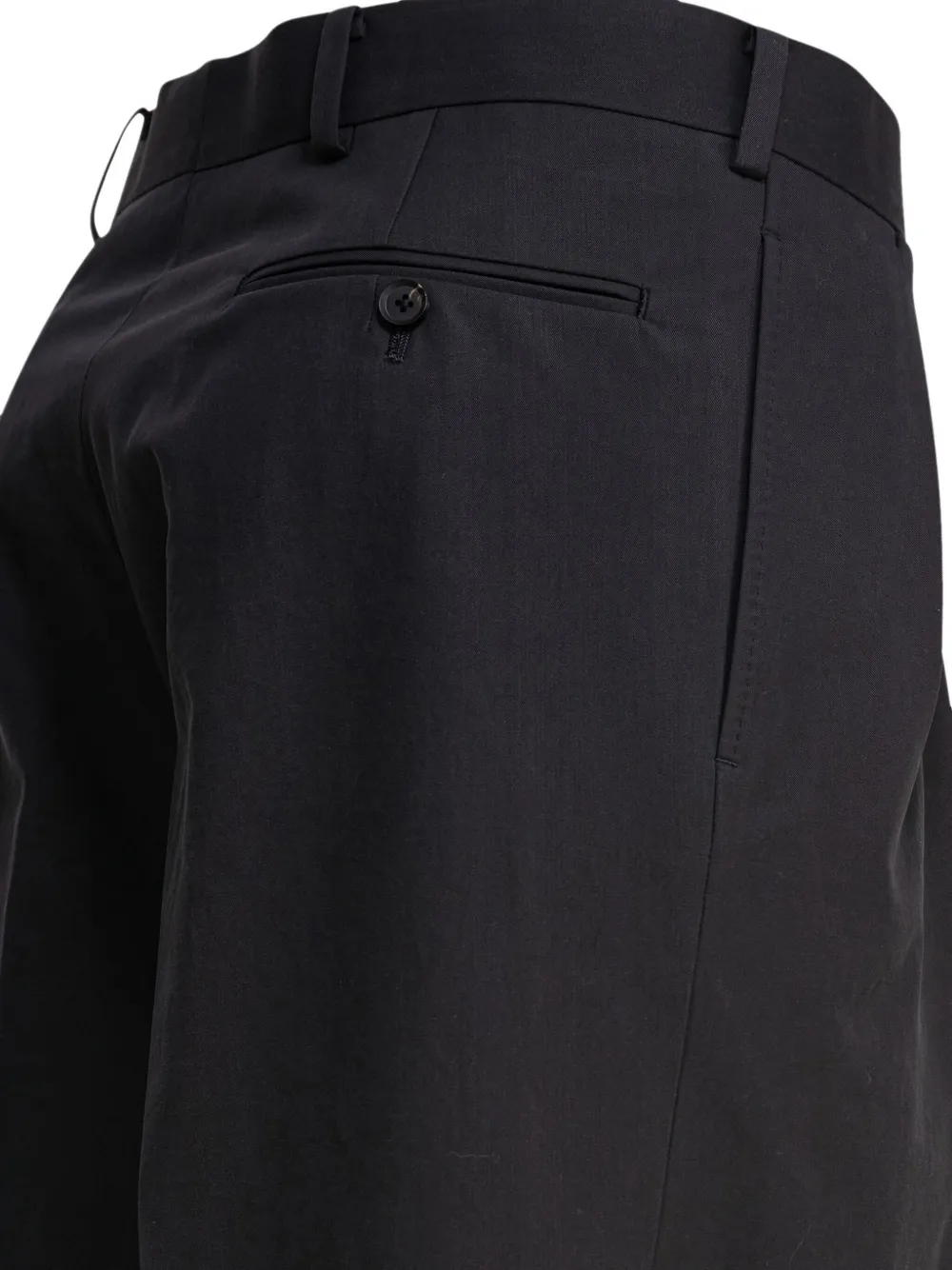Kaptain Sunshine Katoenen broek met geplooide voorkant Blauw