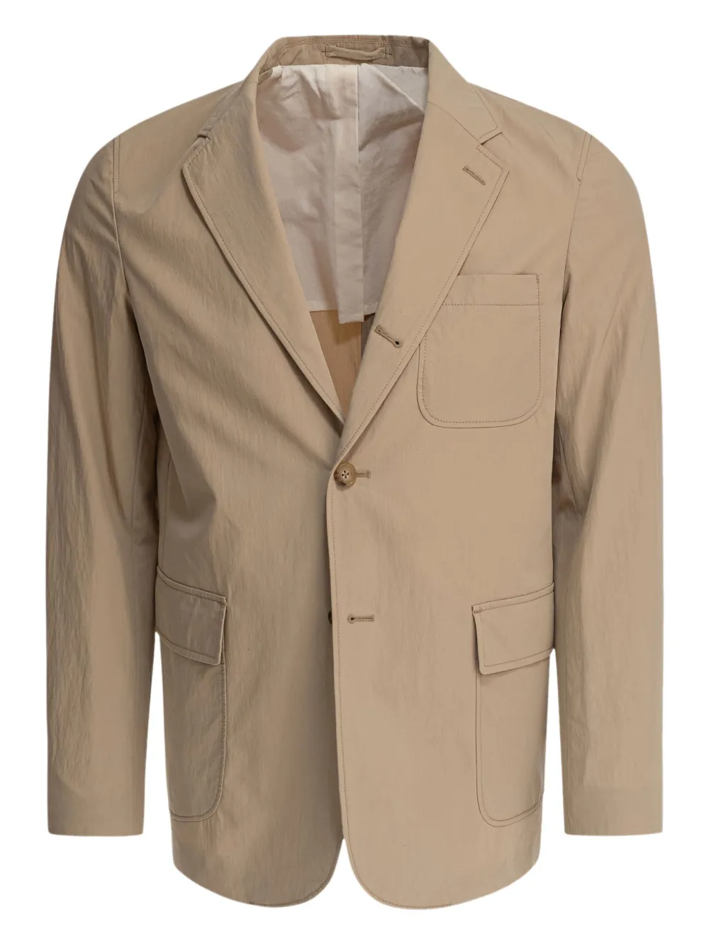 front-button patch-pocket blazer