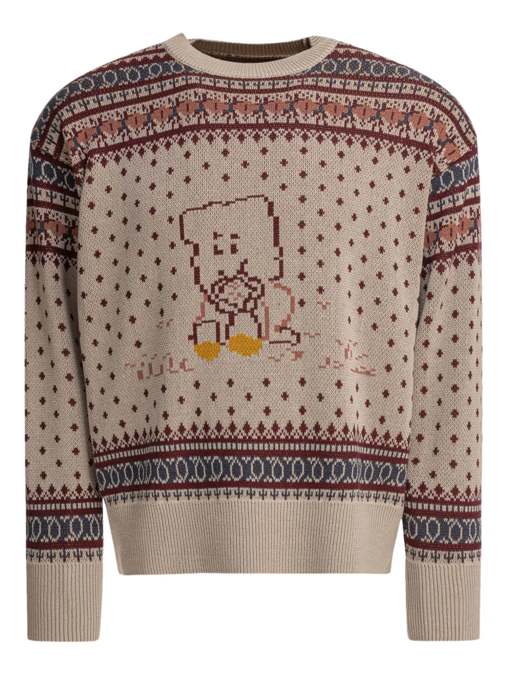pixel-patterm sweater