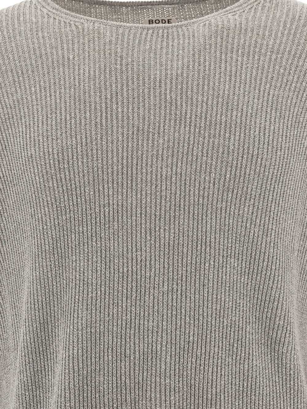 BODE ribbed sweater Grijs