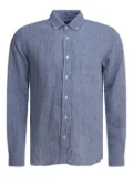 BEAMS PLUS linen button-down shirt - Blue