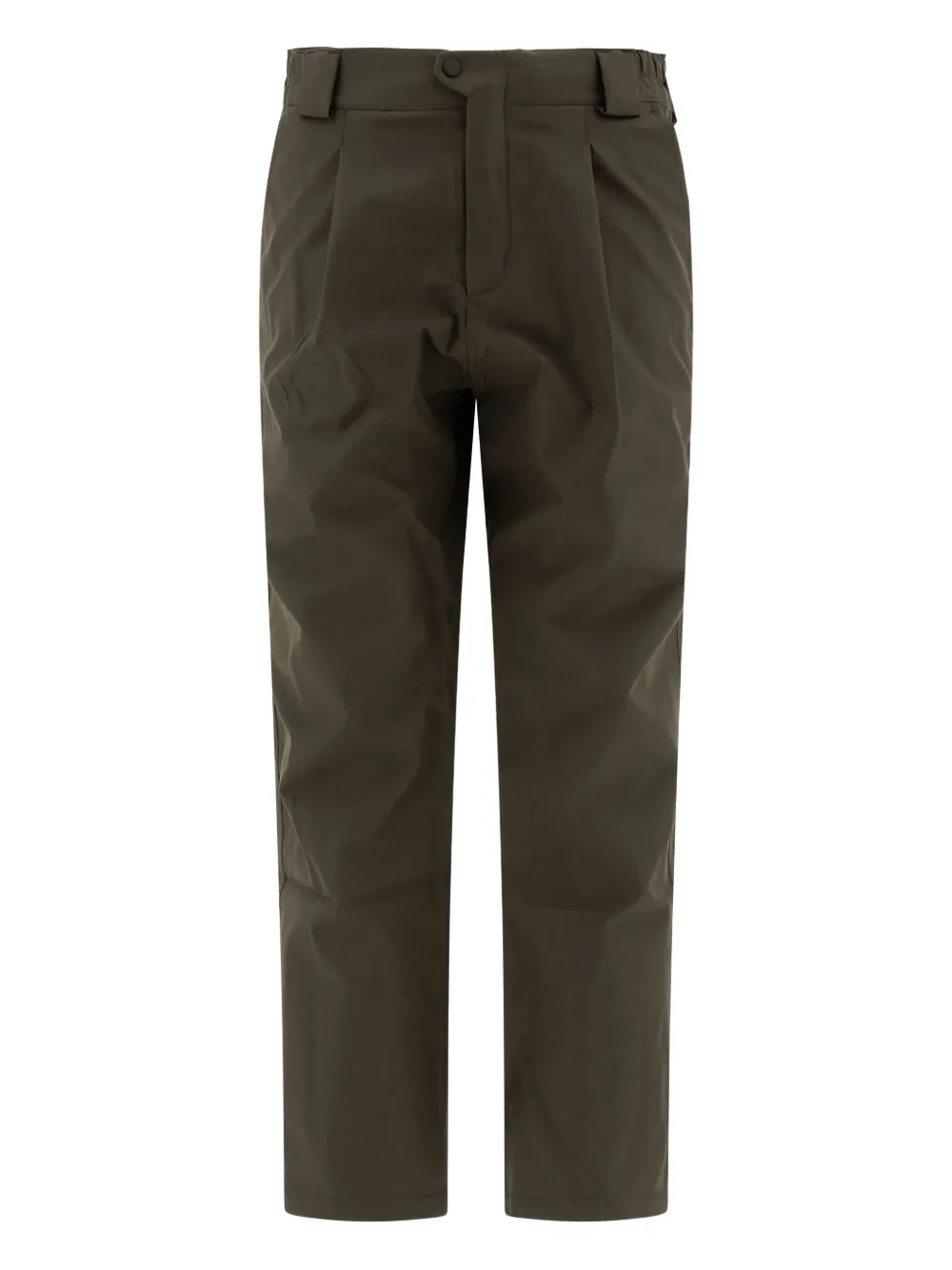GR10K pleated-front trousers Groen