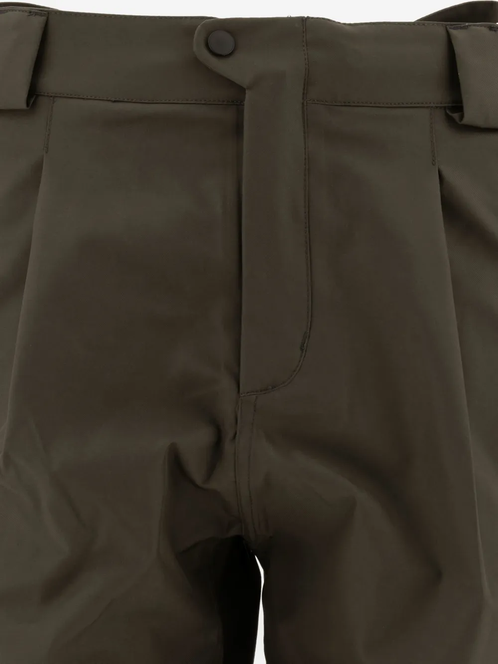 GR10K pleated-front trousers Groen