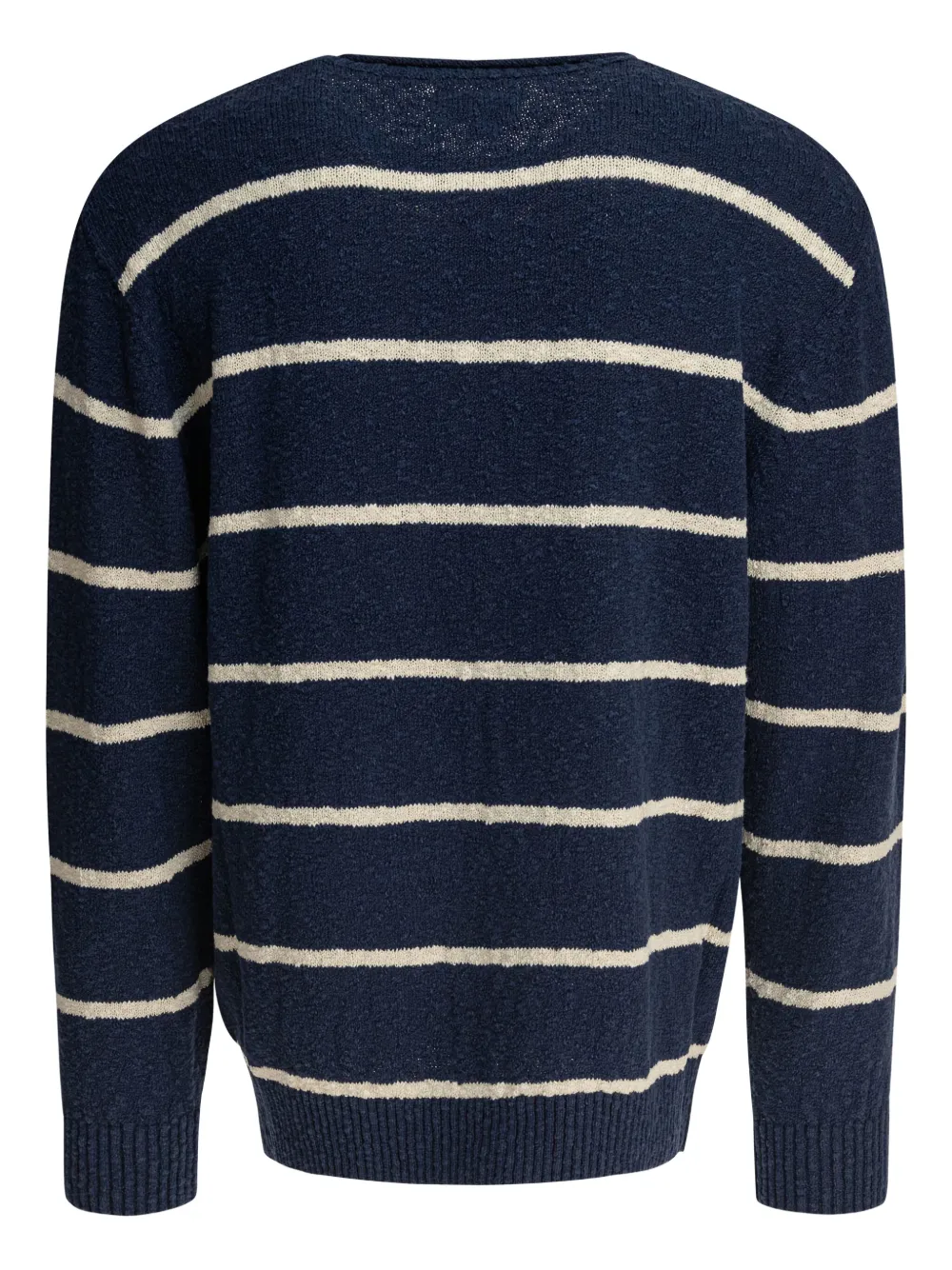 BEAMS PLUS striped crew-neck sweater - Blauw