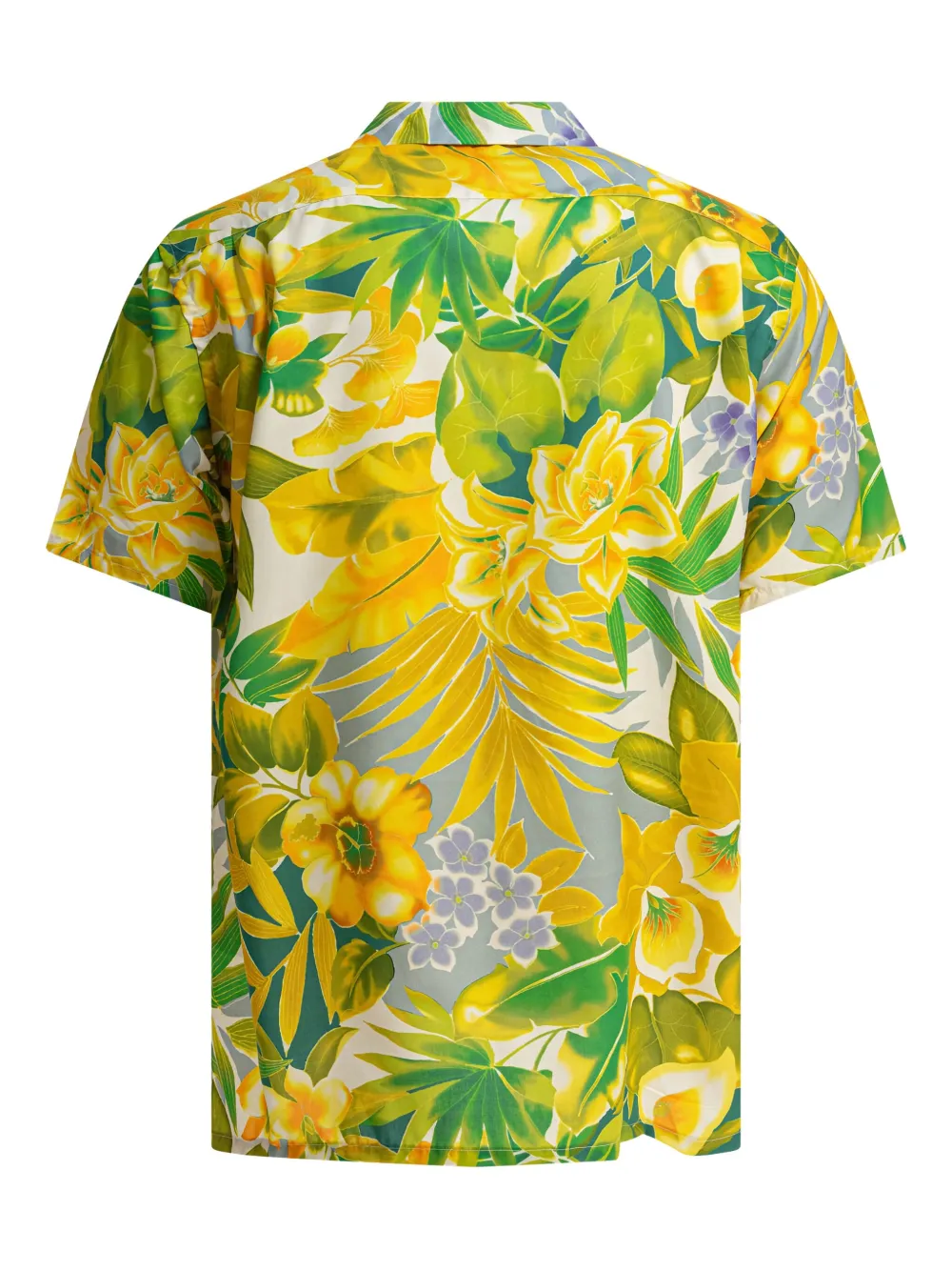 BEAMS PLUS floral-print pocket shirt - Geel