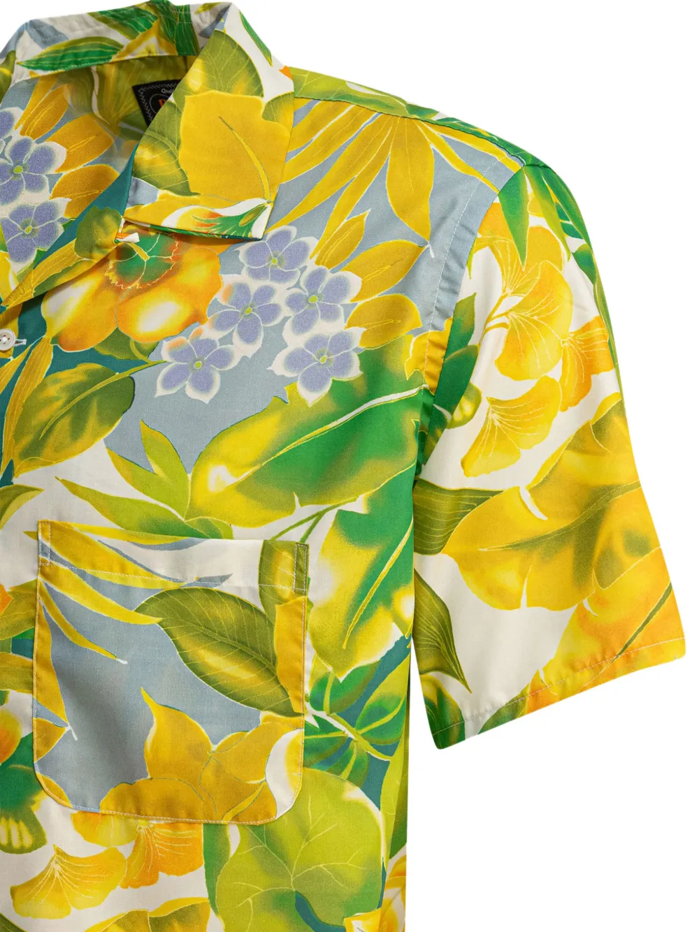 BEAMS PLUS Overhemd met bloemenprint Geel