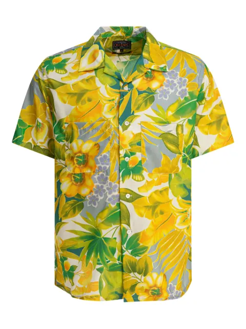 BEAMS PLUS floral-print pocket shirt