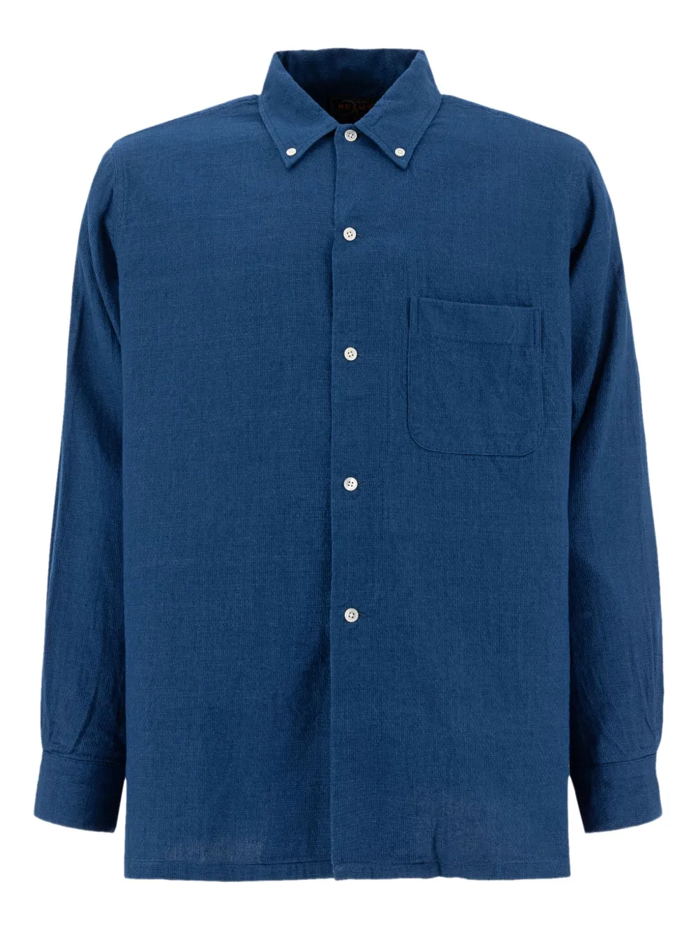 BEAMS PLUS ボタンポケット シャツ - ブルー BEAMS PLUS ボタンポケット シャツ - ブルー