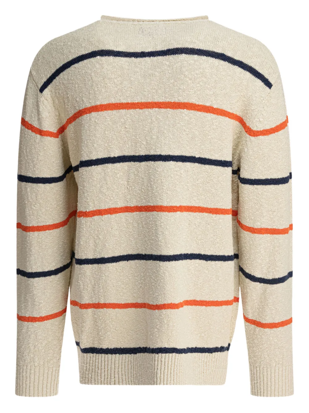 BEAMS PLUS striped cotton-blend sweater - Beige