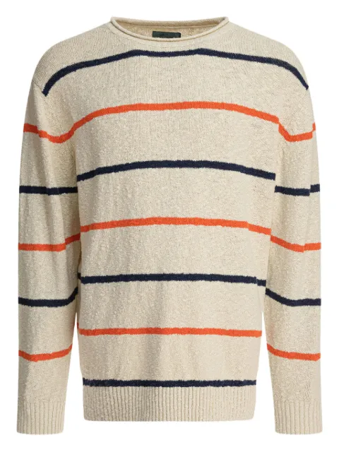 BEAMS PLUS striped cotton-blend sweater