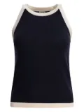 Ines De La Fressange Alvaro cotton-silk blend top - Black