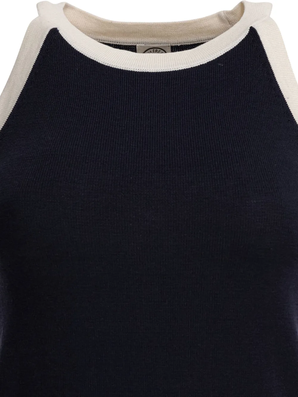 Ines De La Fressange Fitted Cotton-silk Blend Top In Multi
