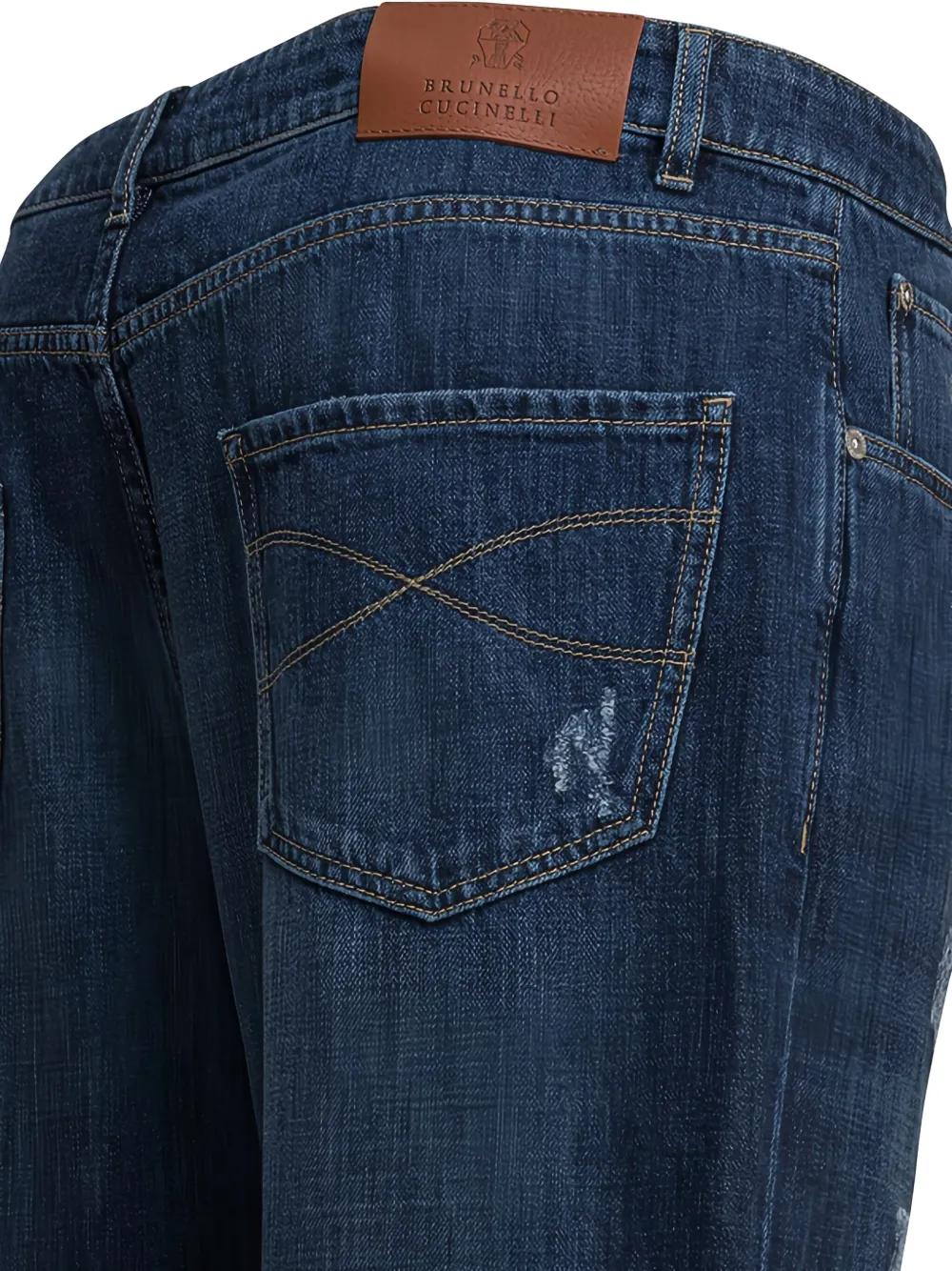 Brunello Cucinelli distressed jeans Blauw