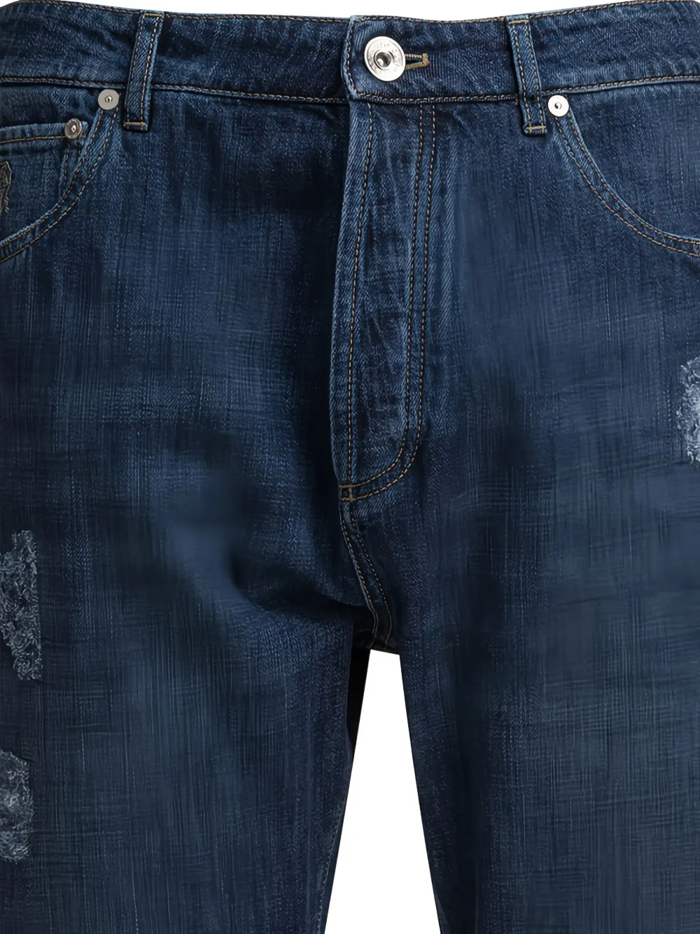 Brunello Cucinelli distressed jeans Blauw