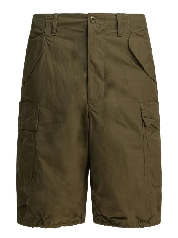 BEAMS PLUS Cargo Cotton Shorts Green FARFETCH GE