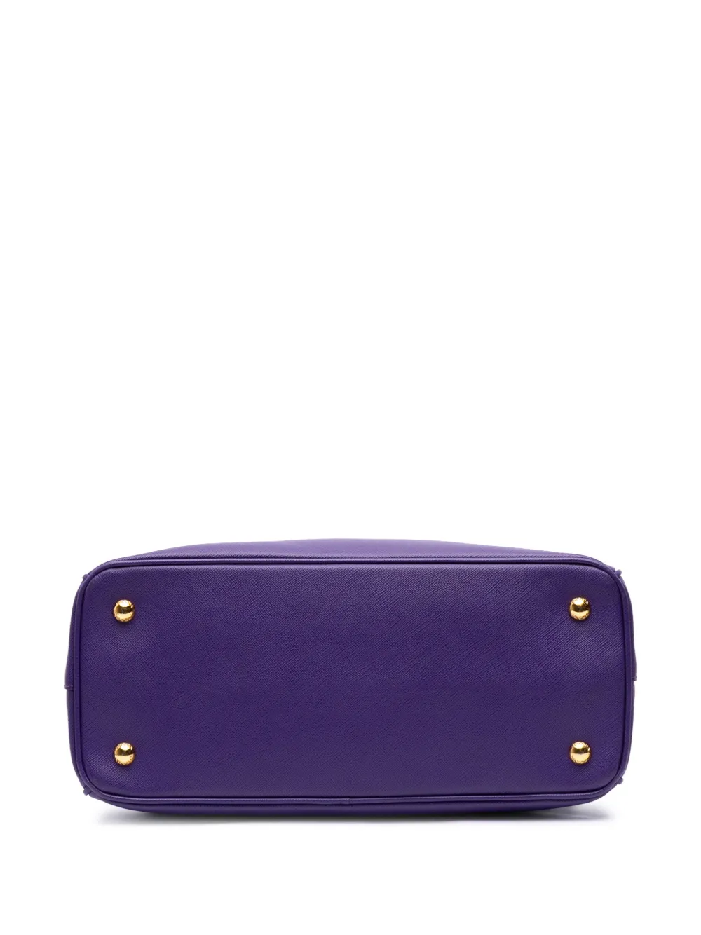 Pre-owned Prada 2000-2024 Medium Saffiano Lux Galleria Satchel In Purple