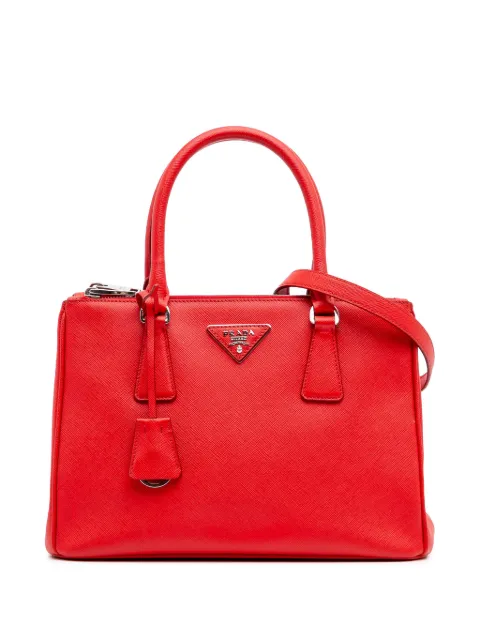 Prada Pre-Owned 2010-2024 Small Saffiano Lux Galleria Double Zip satchel