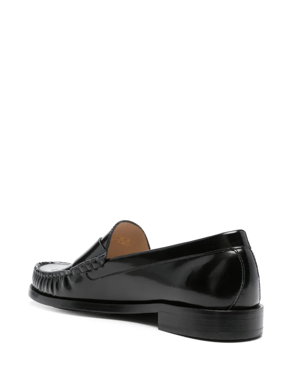 Stuart Weitzman leather loafers Black
