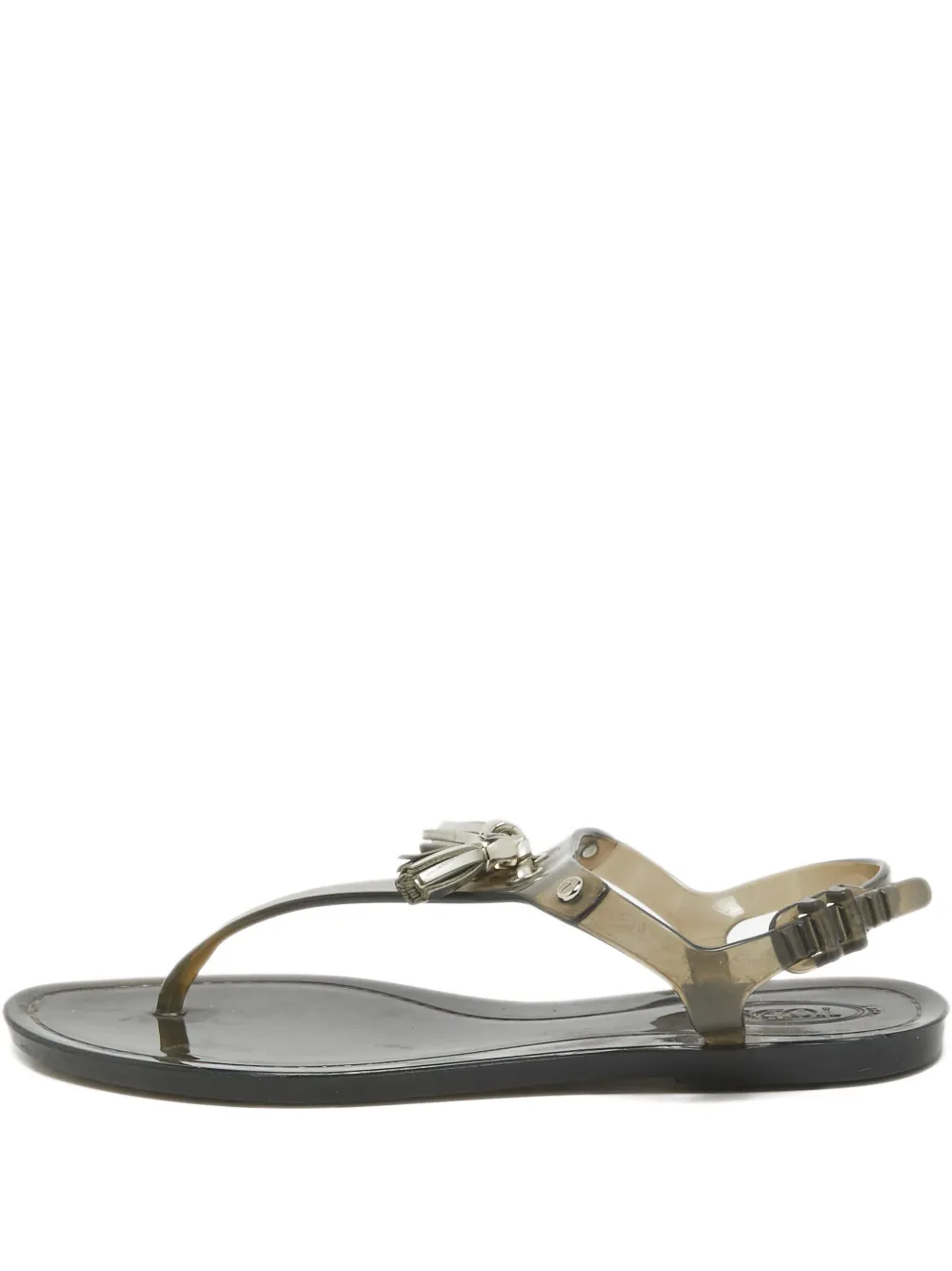 Tod's tassel ankle-strap sandals - ブラック Tod's tassel ankle-strap sandals - ブラック