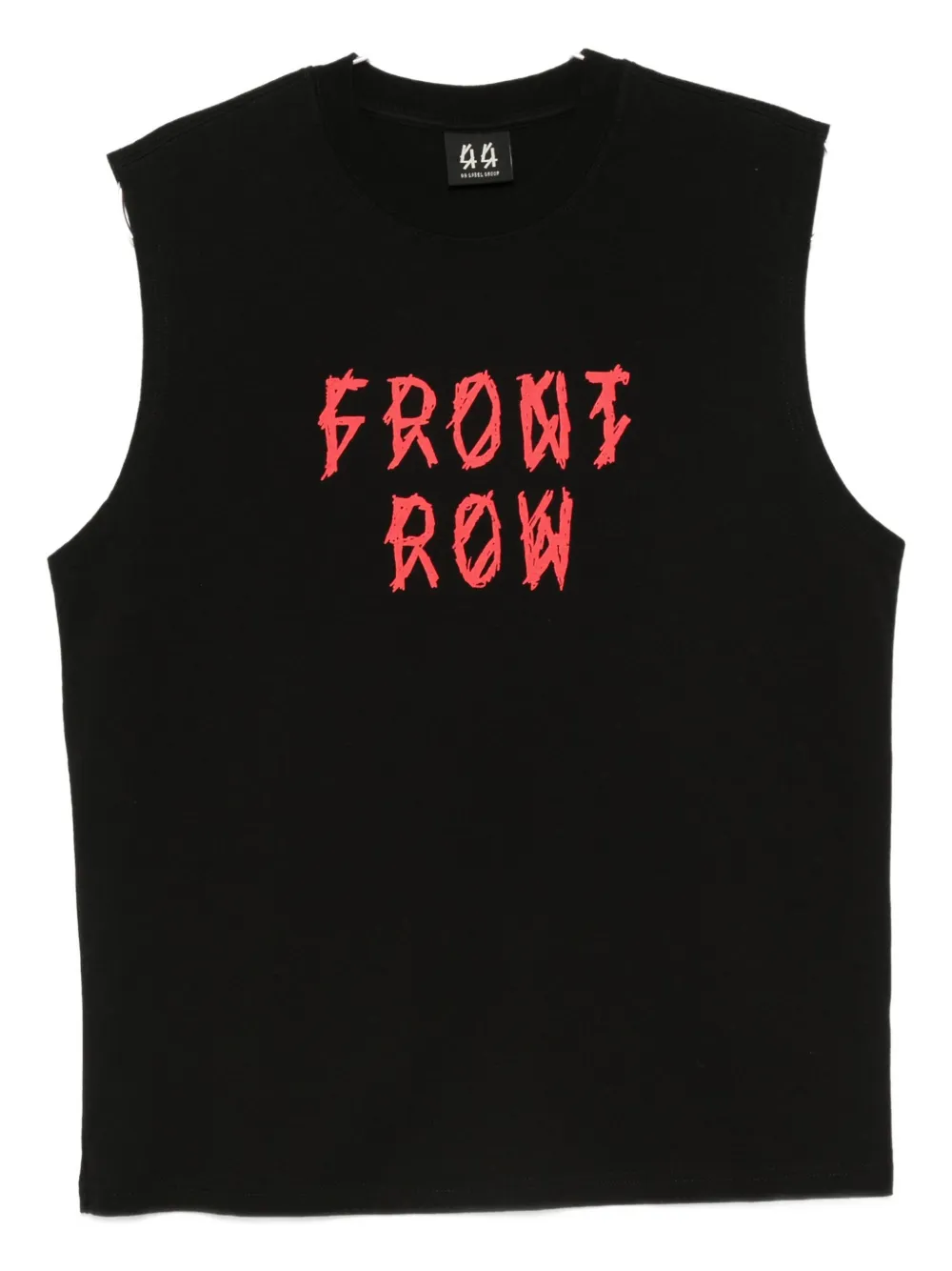 44 Label Group Graphic-print Cotton Vest In Black