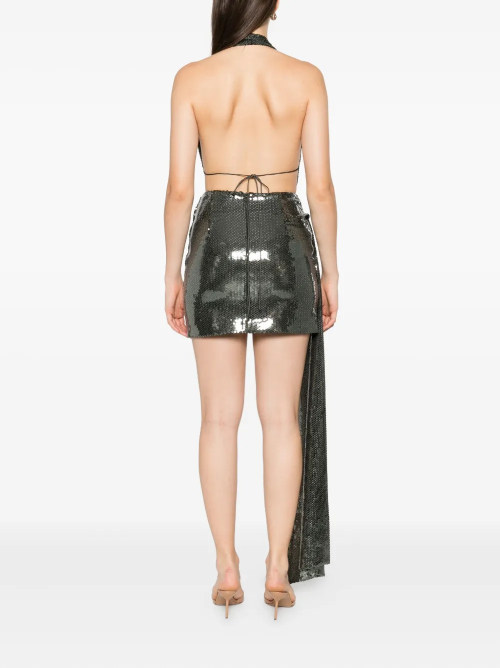 Alex Perry Mini-jurk met pailletten Groen