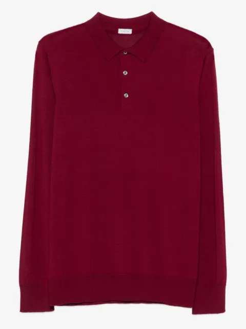 Caruso long-sleeve polo shirt