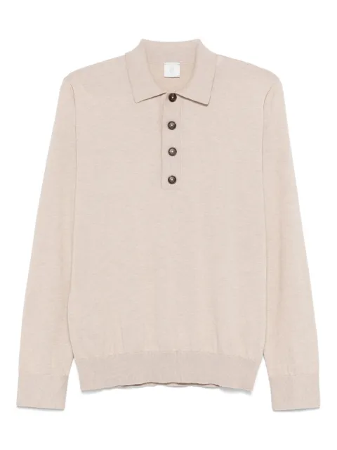 Eleventy long-sleeved polo shirt