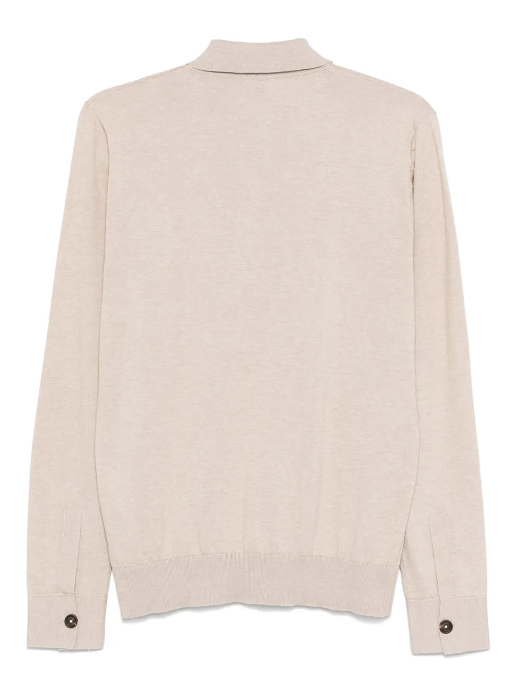 Eleventy Poloshirt met lange mouwen Beige