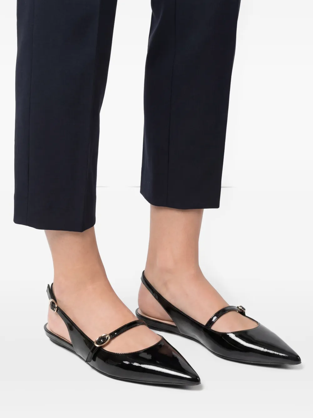 Stuart Weitzman Emilia platte pumps Zwart
