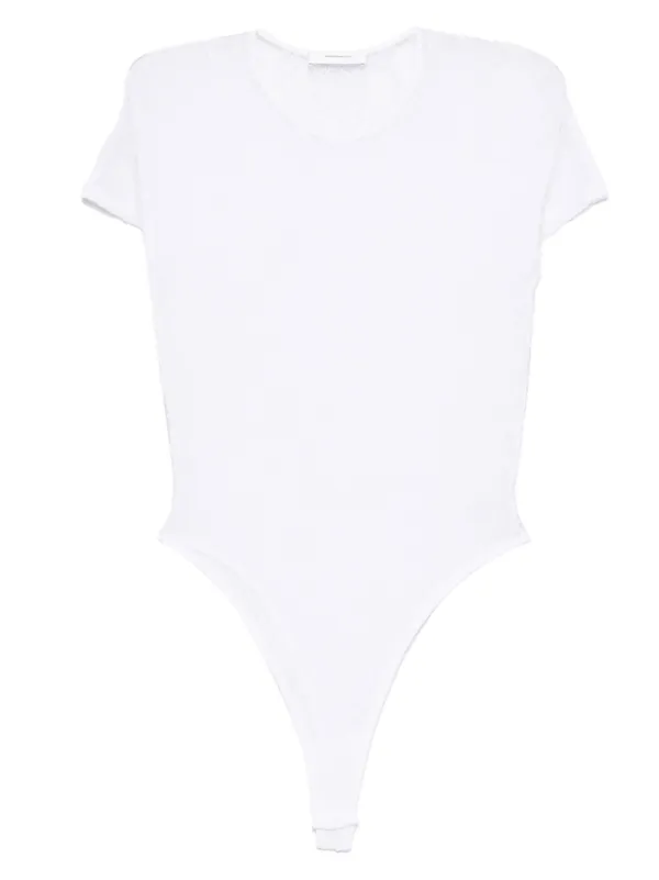 WARDROBE.NYC Short-sleeves Bodysuit in White
