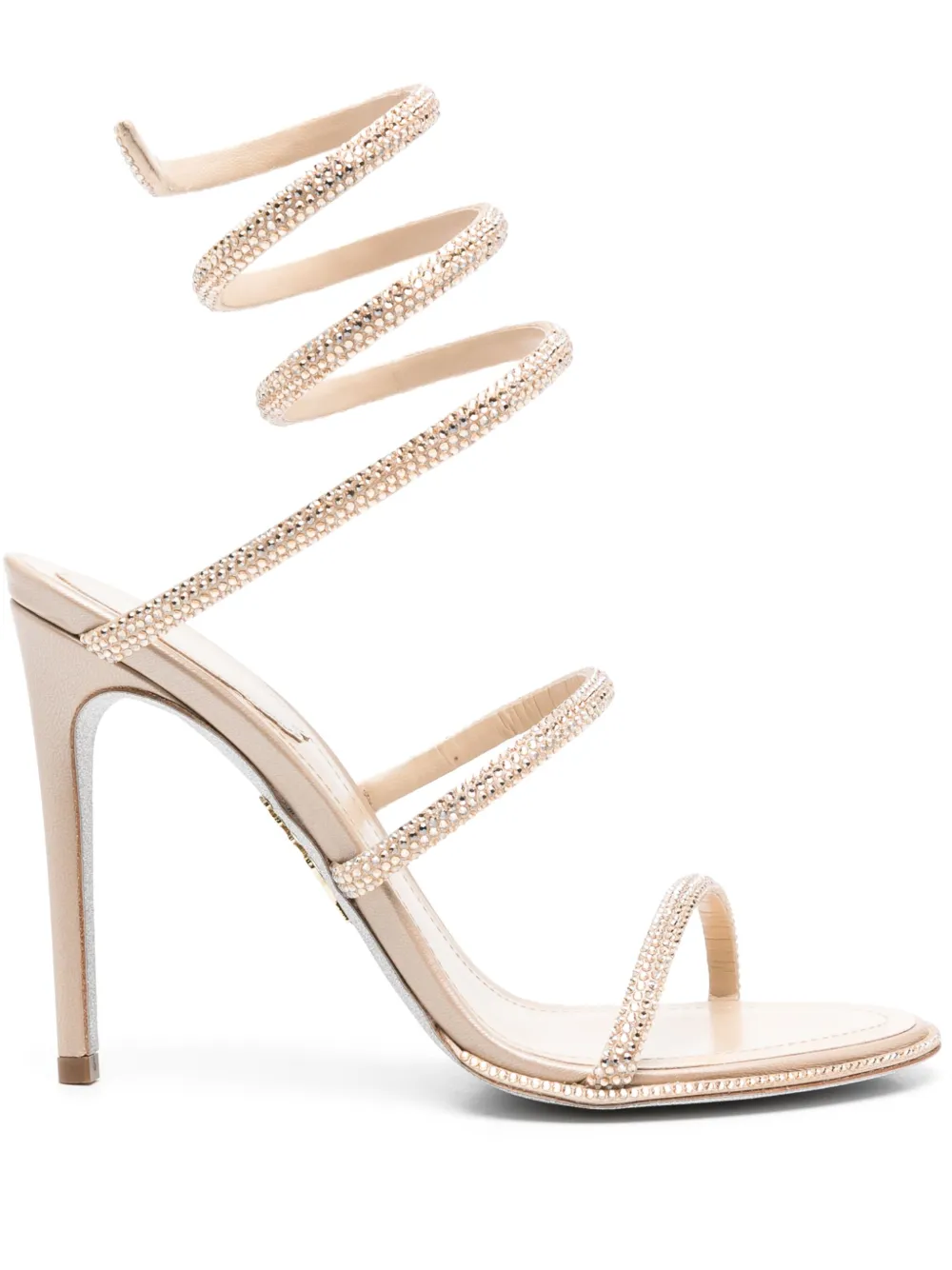 René Caovilla 100mm Cleo sandals Neutrals