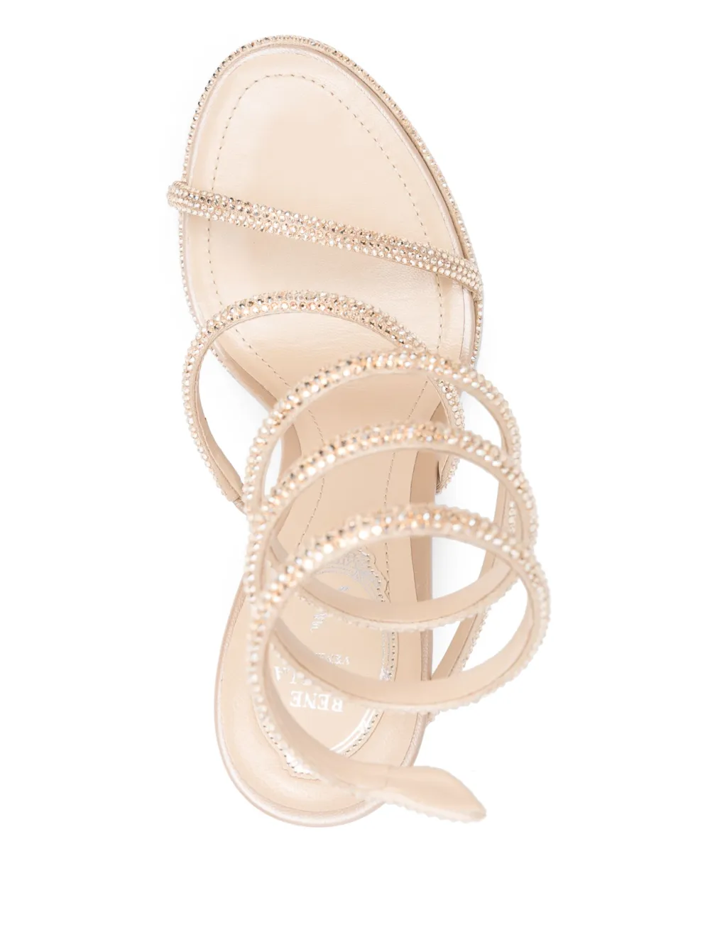 René Caovilla 100mm Cleo sandals Neutrals