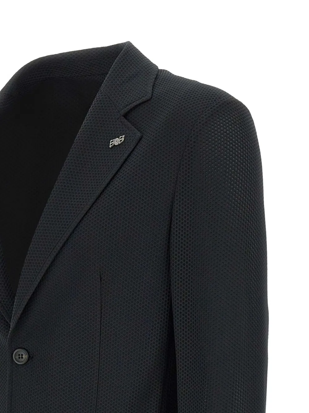 BOB Blazer met enkele rij knopen Zwart