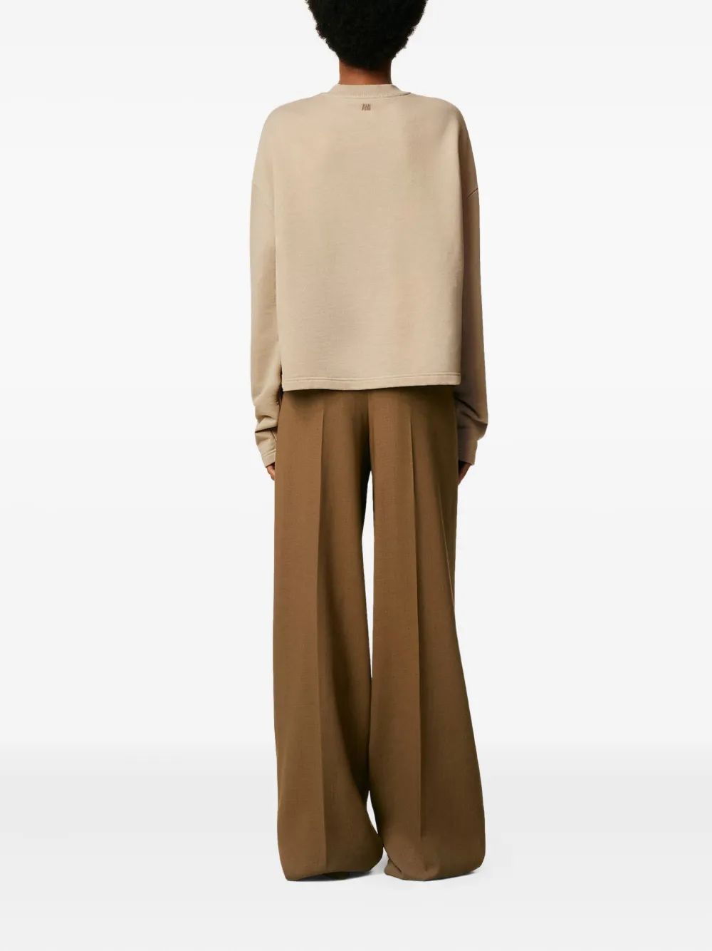 AMI Paris Katoenen sweater Beige