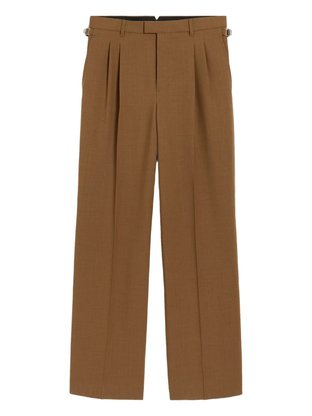 AMI Paris Broek met wijde pijpen Bruin