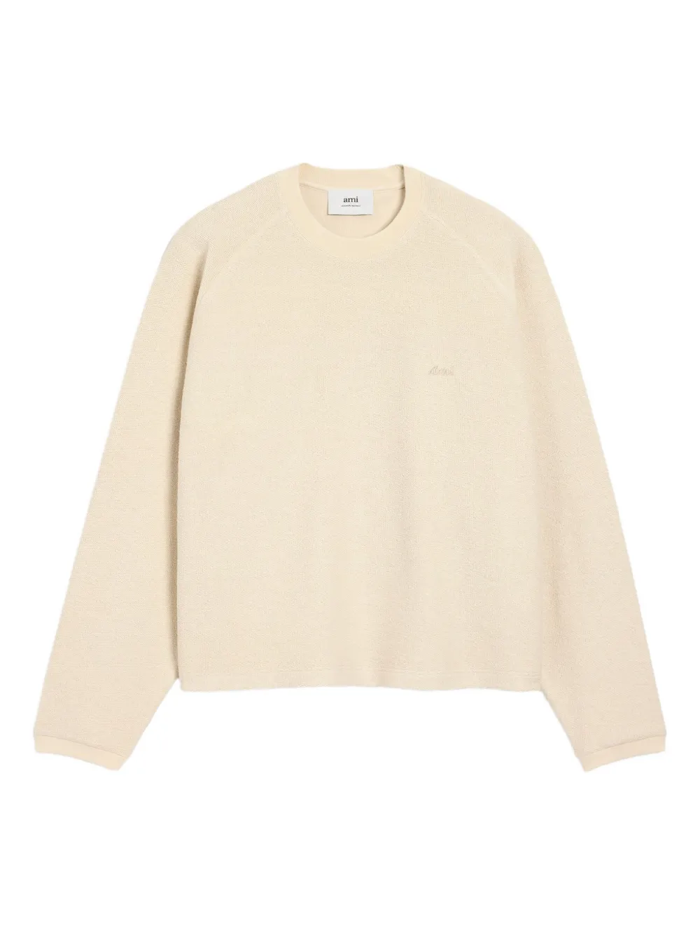 AMI Paris embroidered sweatshirt | Neutrals | Image 1
