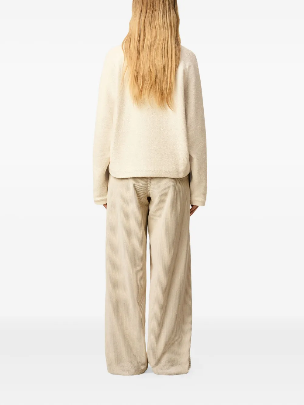 AMI Paris embroidered sweatshirt Beige