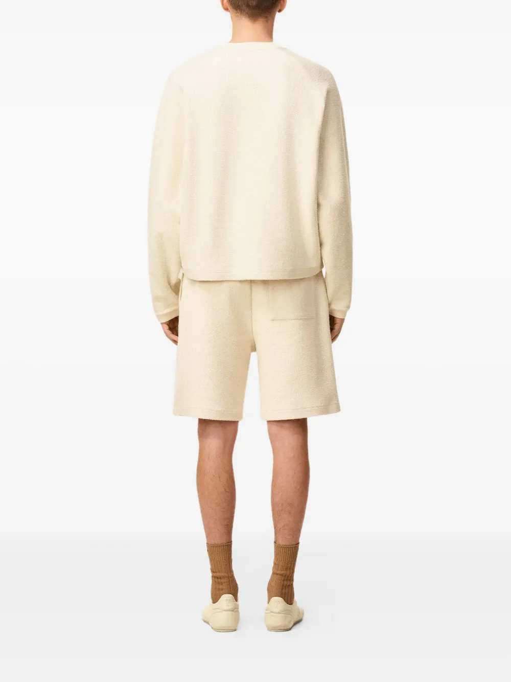 AMI Paris embroidered sweatshirt Beige