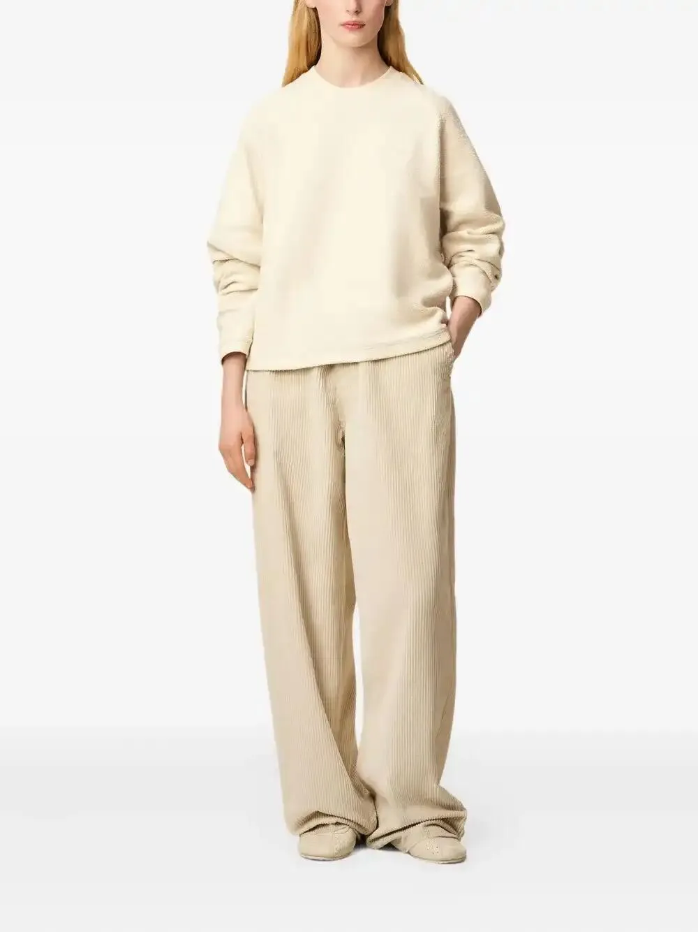  Ami Paris Embroidered Sweatshirt - Neutrals 