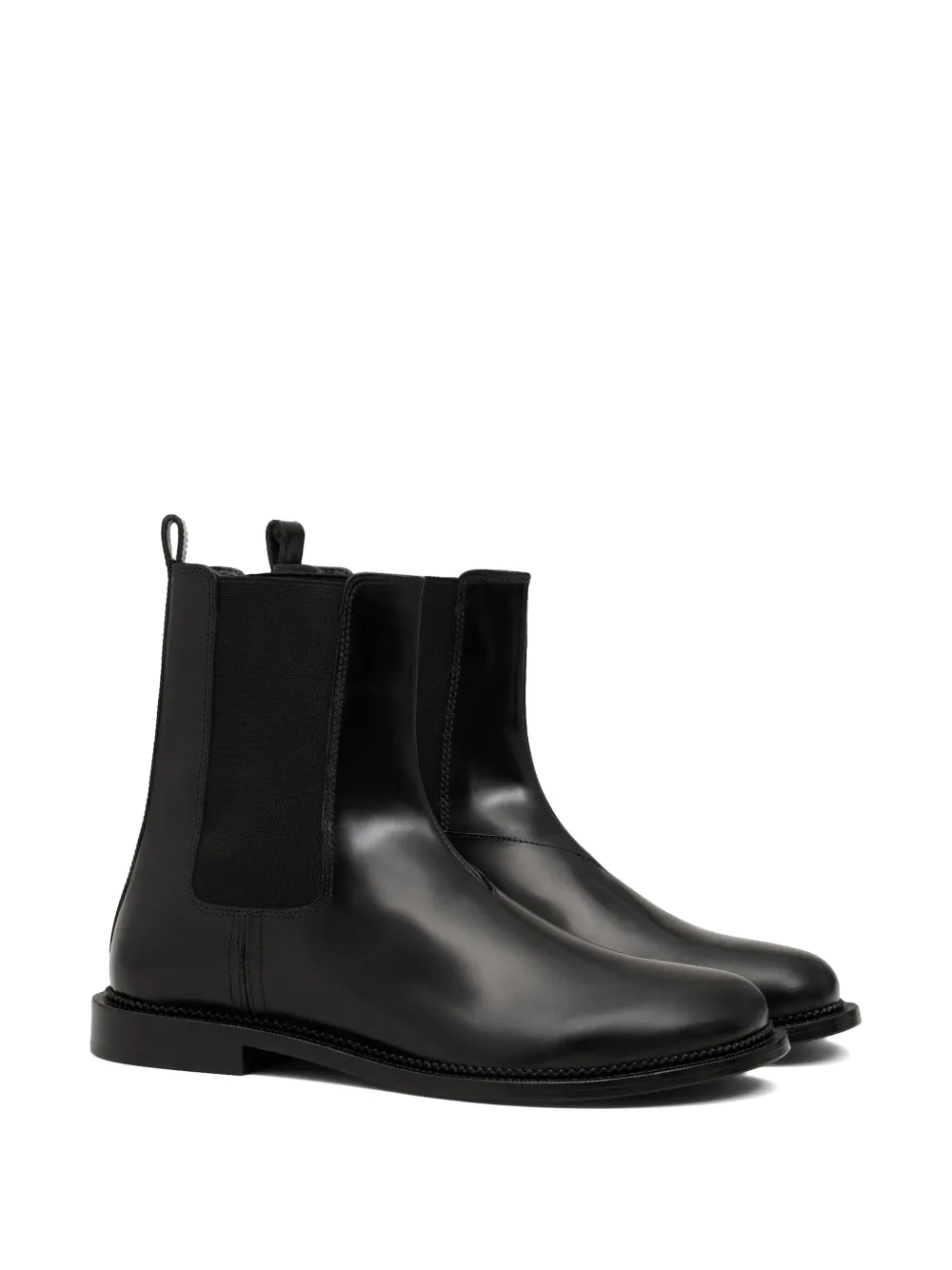 AMI Paris leather anatomical-toe chelsea boots Black