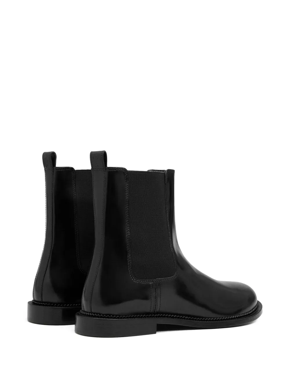 AMI Paris leather anatomical-toe chelsea boots Black