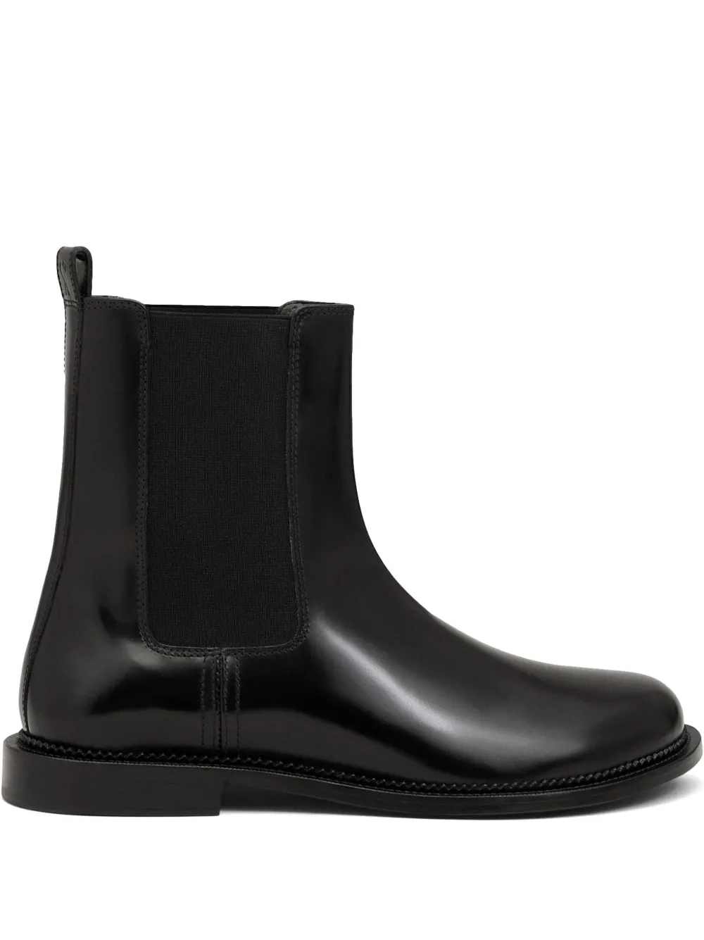 AMI Paris leather anatomical-toe chelsea boots Black