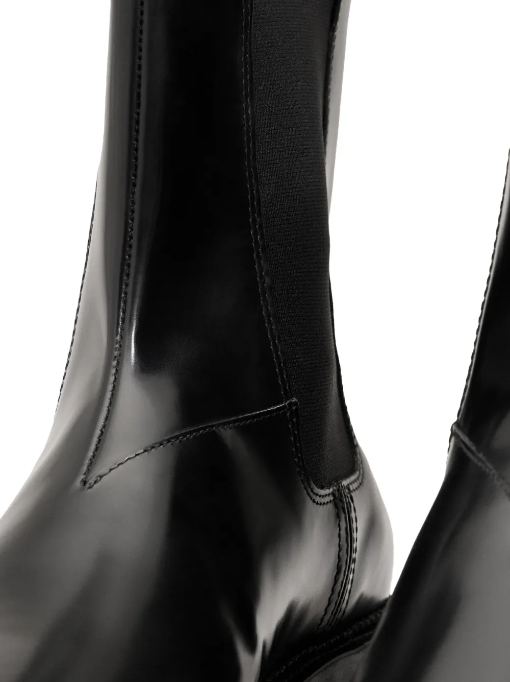 AMI Paris leather anatomical-toe chelsea boots Black