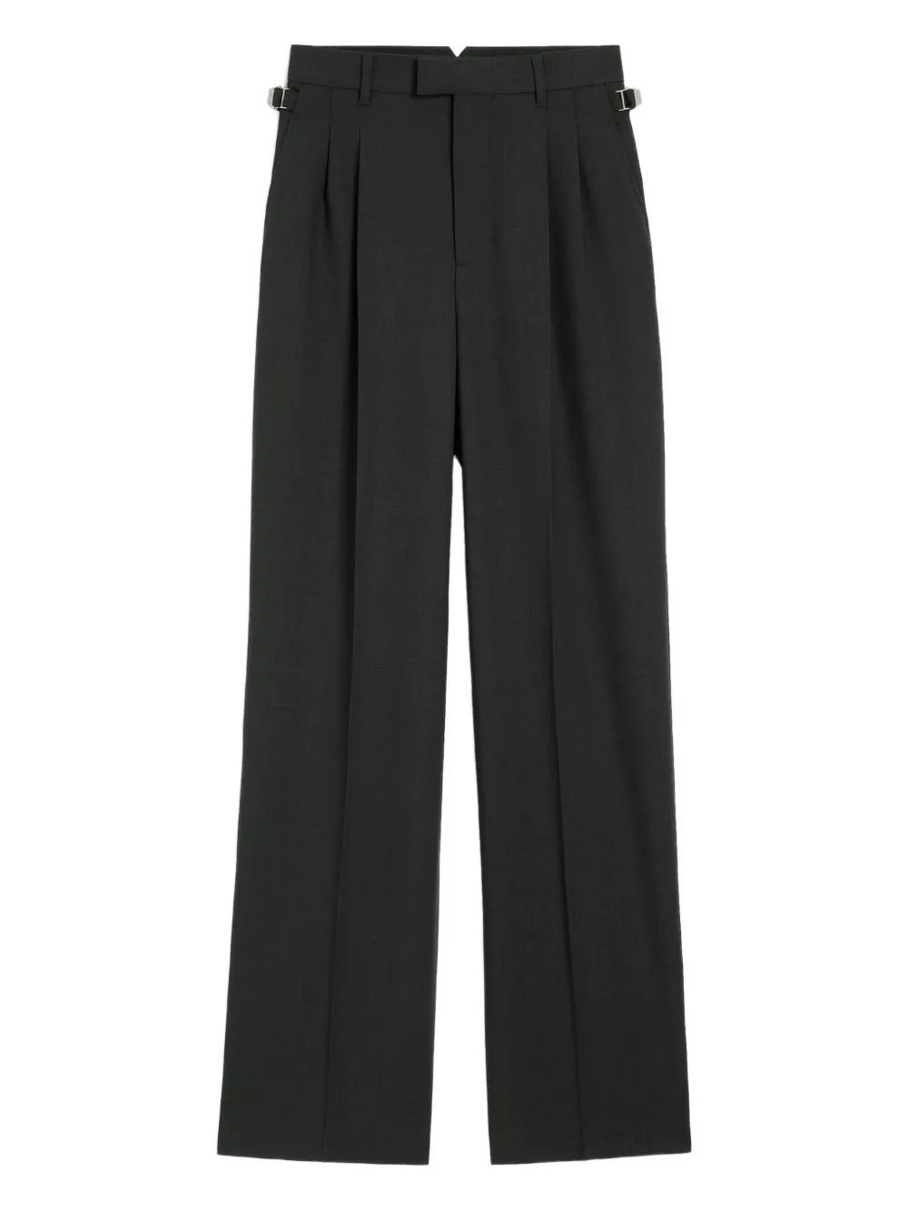 pleated high-waist trousers