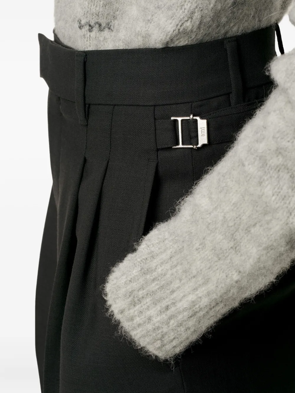 AMI Paris Pantaloni a vita alta con pieghe | Image 6