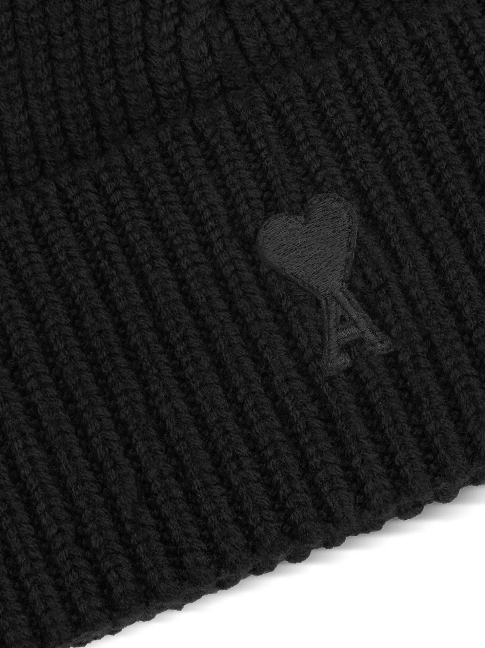 AMI Paris Ami De Coeur wollen muts Zwart