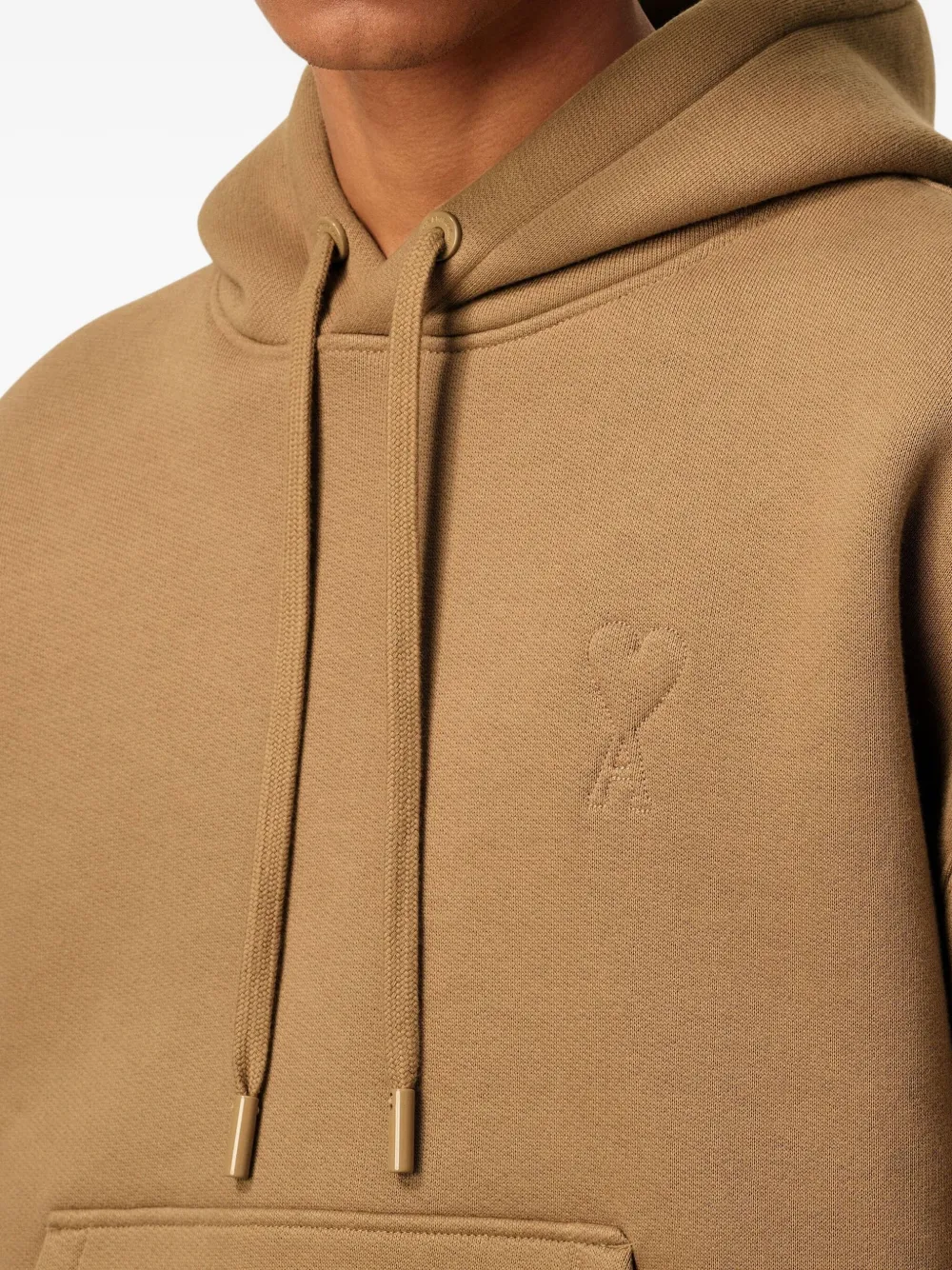 AMI Paris Hoodie met logo 280 CAMEL